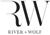 River + Wolf Logo